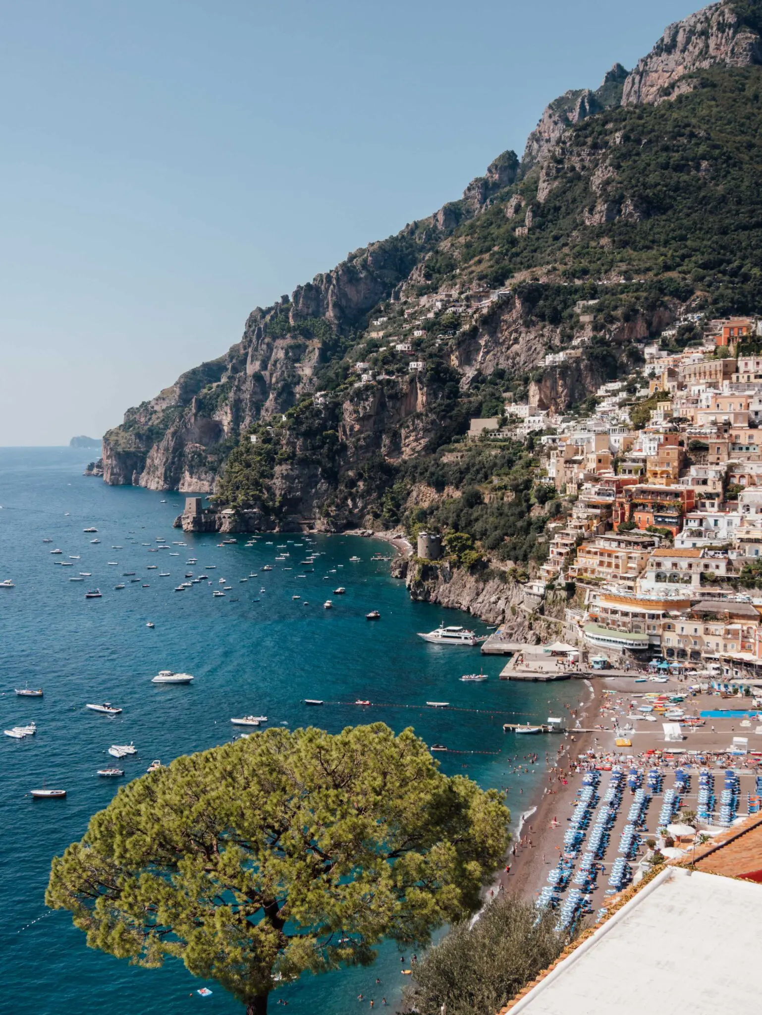 plage positano côte amalfitaine