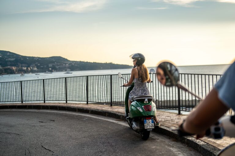 Vespa along the Amalfi coast